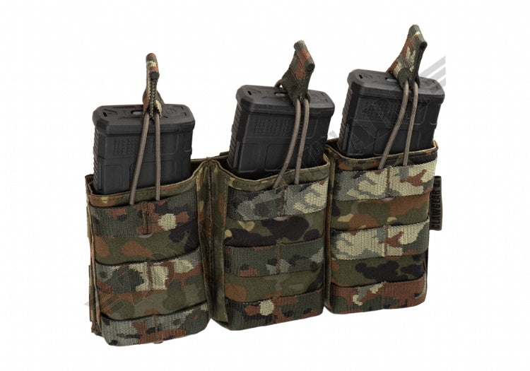 5.56Mm Open Triple Mag Pouch Core Clawgear Flecktarn