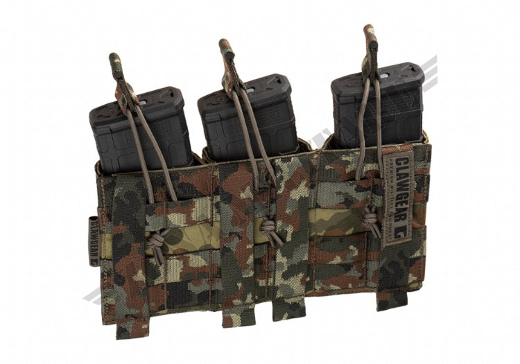 5.56Mm Open Triple Mag Pouch Core Clawgear Flecktarn