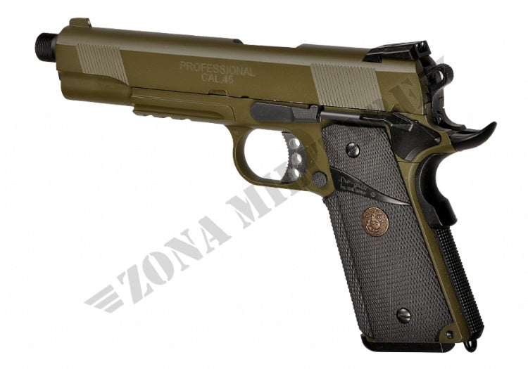 Pistola M1911 Meu Full Metal Gbb Jungle Combat Socom Gear