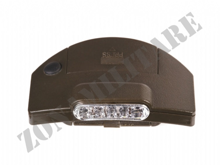 Torcetta A 5 Led Da Cappellino Con Clip-On 101 Inc