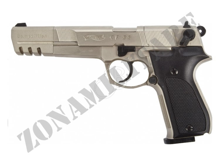 Pistola Umarex Walther Cp 88 6'' Nickel Cal.4.5 Pot.<7.5Joule