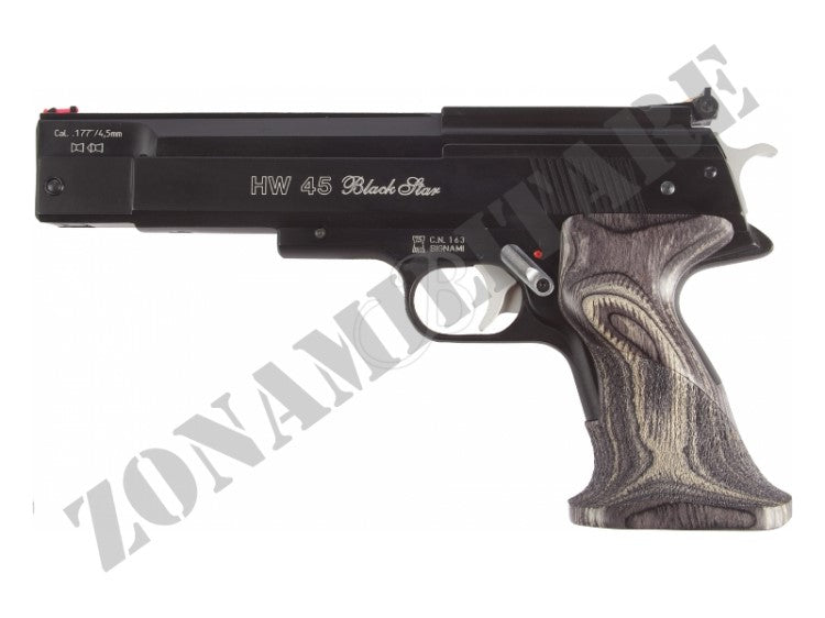 Pistola Weihrauch Pac 45 Cal.4.5 Pot.<7.5 Joule Black Star