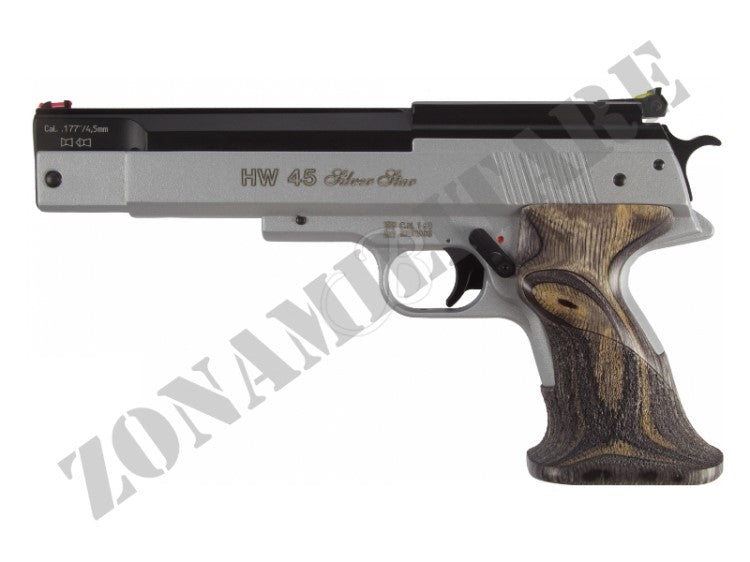 Pistola Weihrauch Pac 45 Cal.4.5 Pot.<7.5 Joule Silver Star