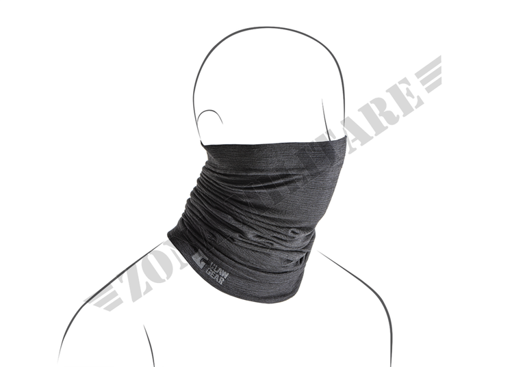 Merino Seamless Neck Gaiter Long Clawgear black