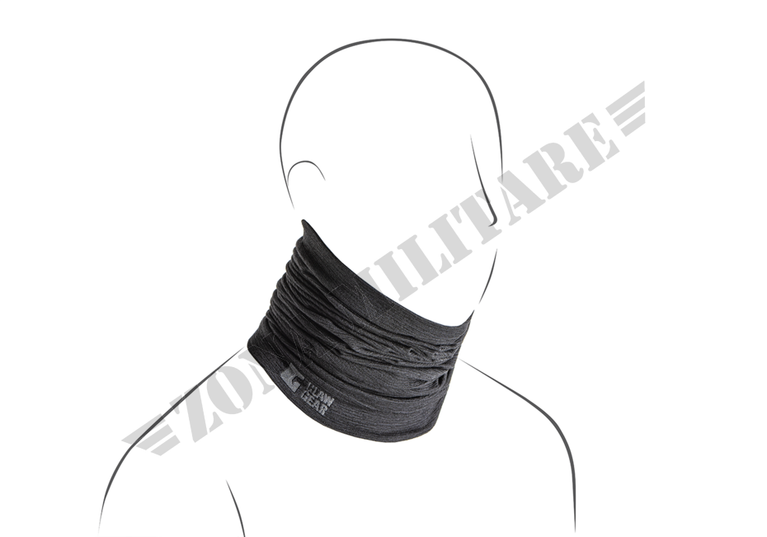 Merino Seamless Neck Gaiter Long Clawgear black