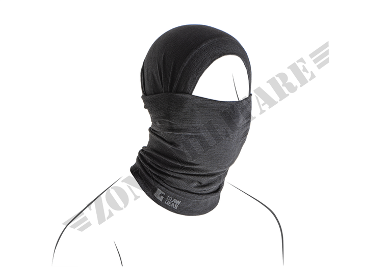 Merino Seamless Neck Gaiter Long Clawgear black