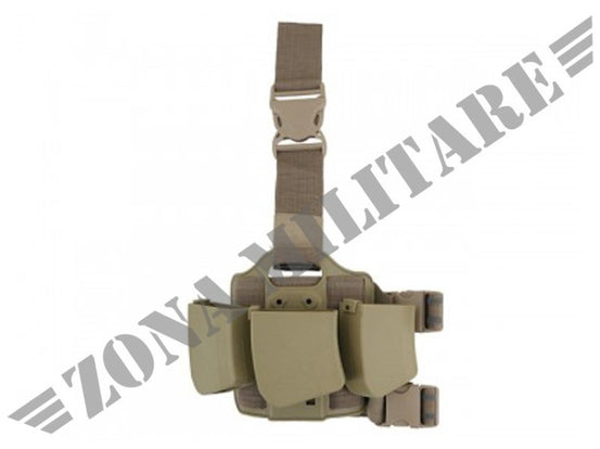 Triple Ak Drop Leg Magazine Pouch - Dark Earth