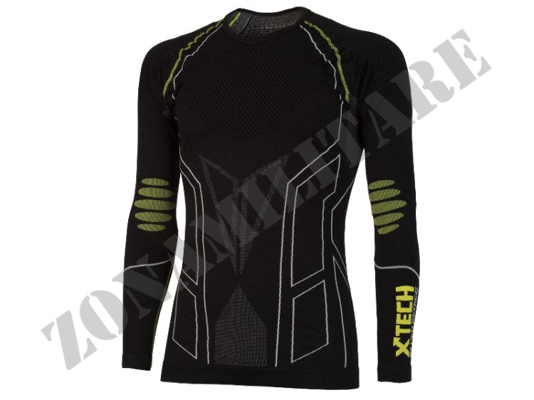 Maglia TeRMICA Premium Girocollo Nera Manica Lunga Xtech