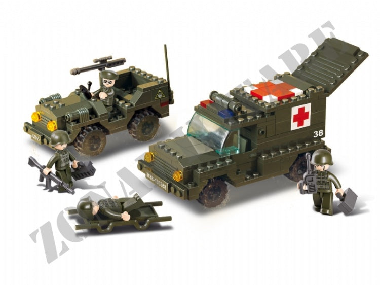 Set Costruzioni Sluban Ambulanza Militare M38-B6000