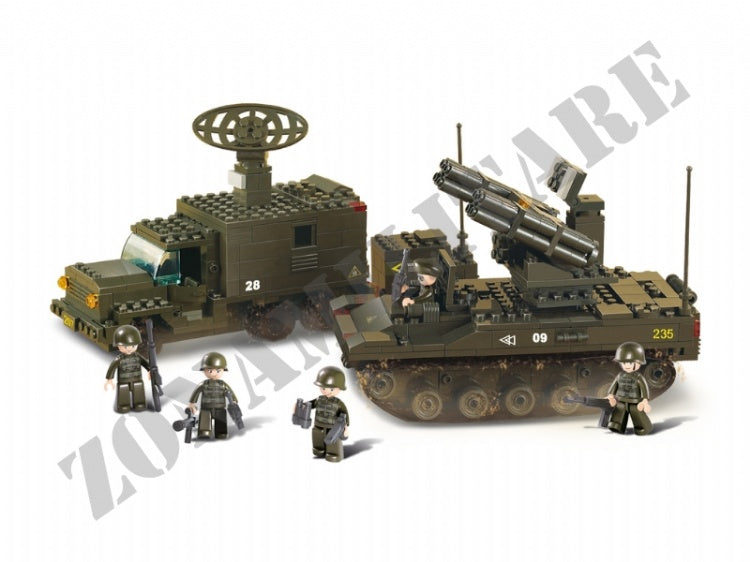 Set Costruzioni Sluban Anti-Aircraft Flak Con Radar M38-B6700