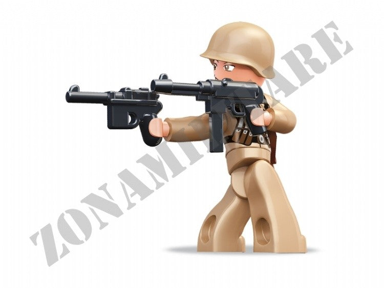 Mini Figures Sluban Wwii Pistolero Doppia Pistola