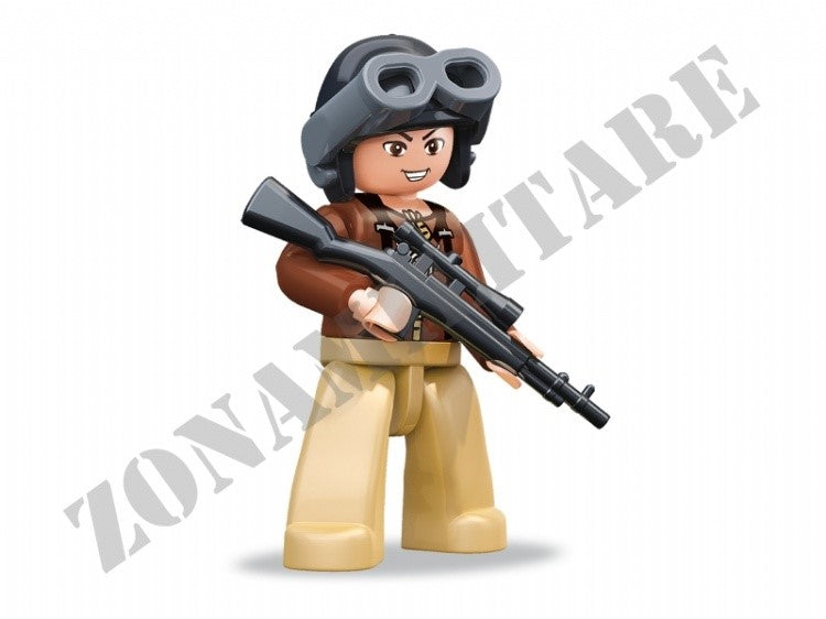 Mini Figures Sluban Wwii Fucilere Con Visore E M14