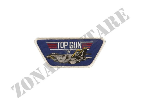 Patch Ricamata Termo Adesiva Top Gun Colore Nero