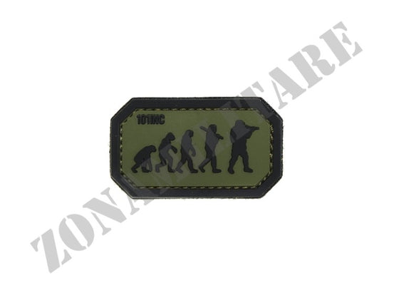 Patch Gommata Airsoft Evolution Verde/Nero Con Velcro