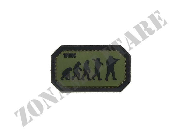 Patch Gommata Airsoft Evolution Verde/Nero Con Velcro