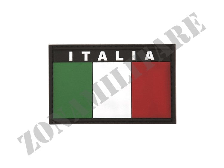 Patch Gommata Pvc 3D Italia Con Velcro