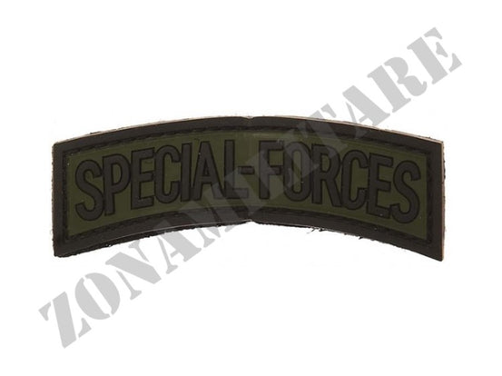 Patch Gommata Pvc 3D Special Forces Verde Con Velcro