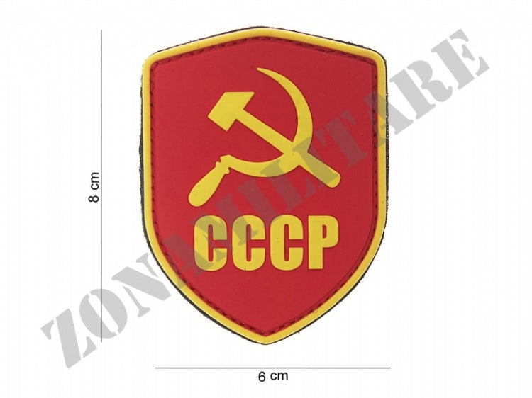 Patch Gommata Pvc 3D Scudo Cccp Con Velcro