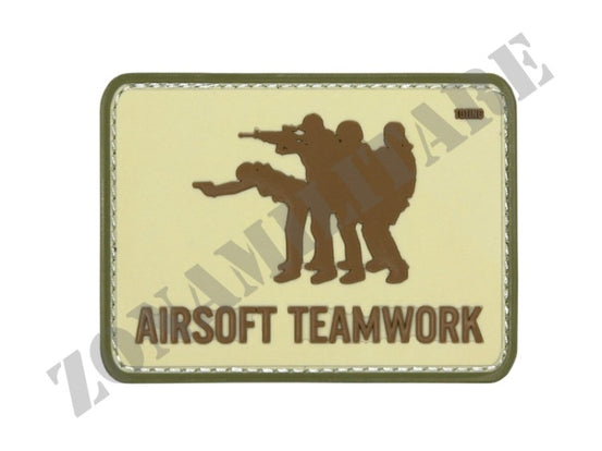 Patch 3D Pvc Airsoft Teamwork Coyote Gommata