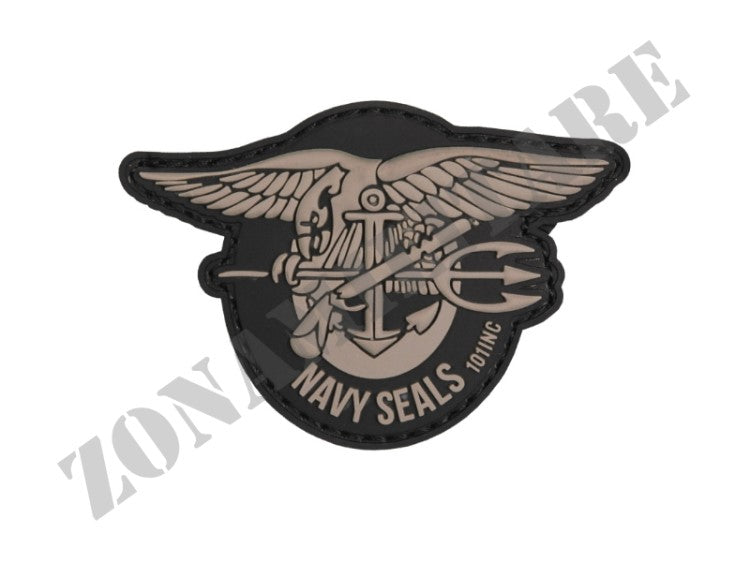 Patch 3D Pvc Navy Seals Grigia Gommata