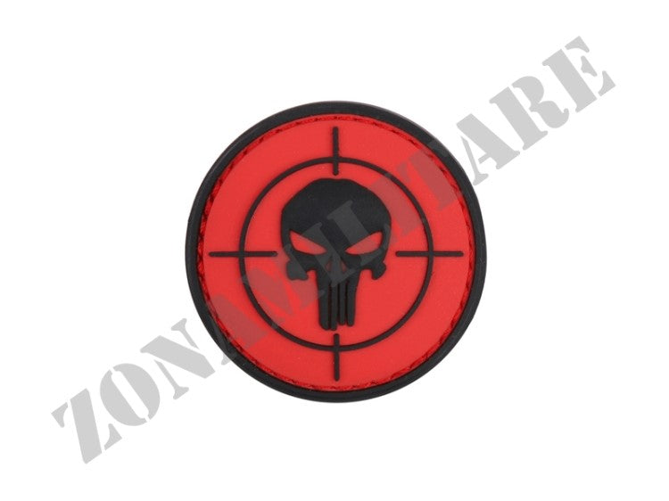 Patch 3D Pvc Punisher Visiera Rosso