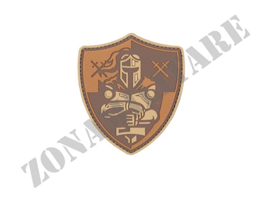 Patch 3D Pvc Scudo Cavaliere Marrone