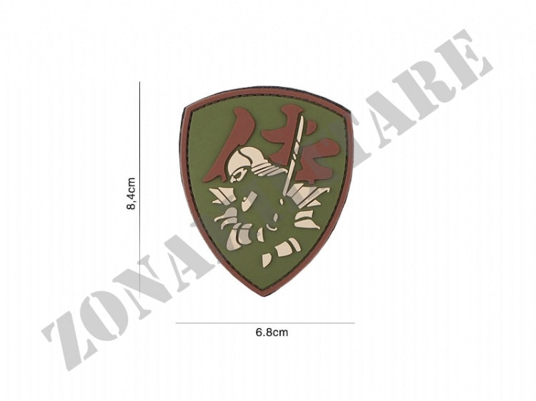 Patch Gommata Samurai Shield Multi Con Velcro