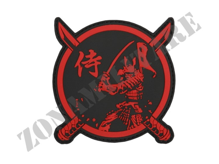 Patch Samurai Warrior Red 3D Pvc