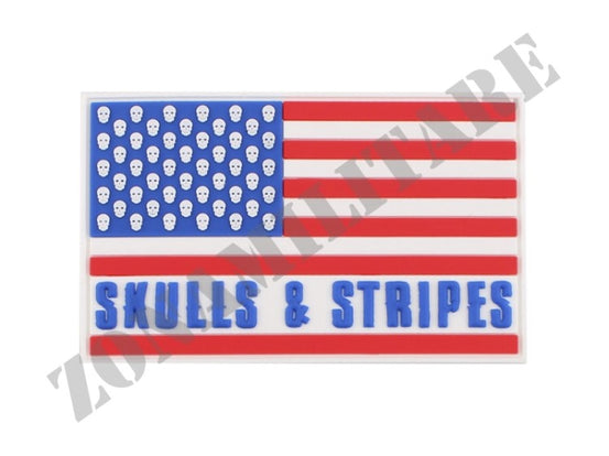 Patch Gommata Skulls & Stripes 50 Skulls