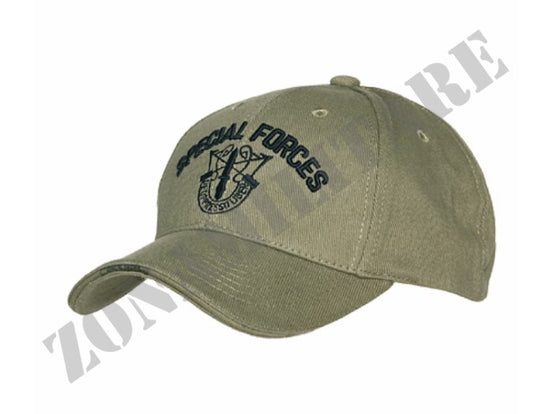 Cappellino Baseball Special Forces Green Cotone 101 Inc