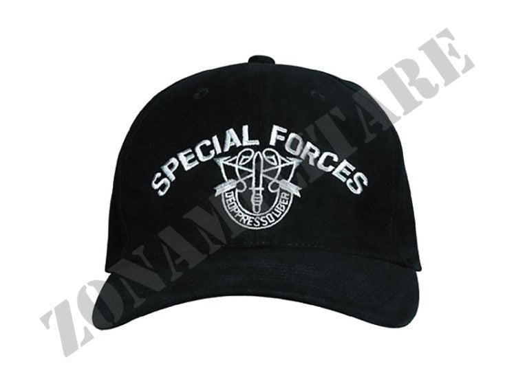 Cappellino Baseball Special Forces Nero Cotone 101 Inc