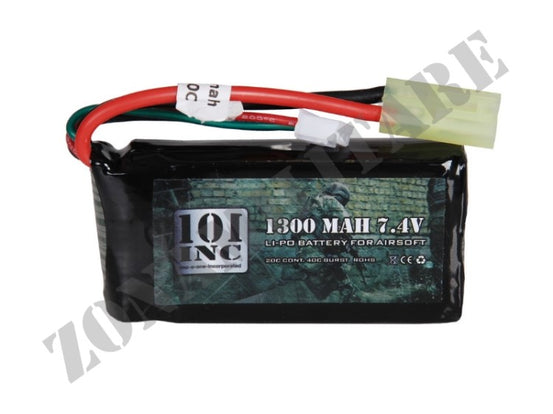 Li-Po Batteria 7.4V 1300 Mah Block 101Inc