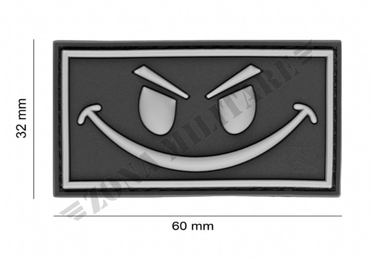 Evil Smiley Rubber Patch Jtg Swat Color