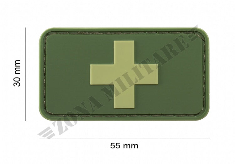 Swiss Flag Rubber Patch Jtg Forest Version