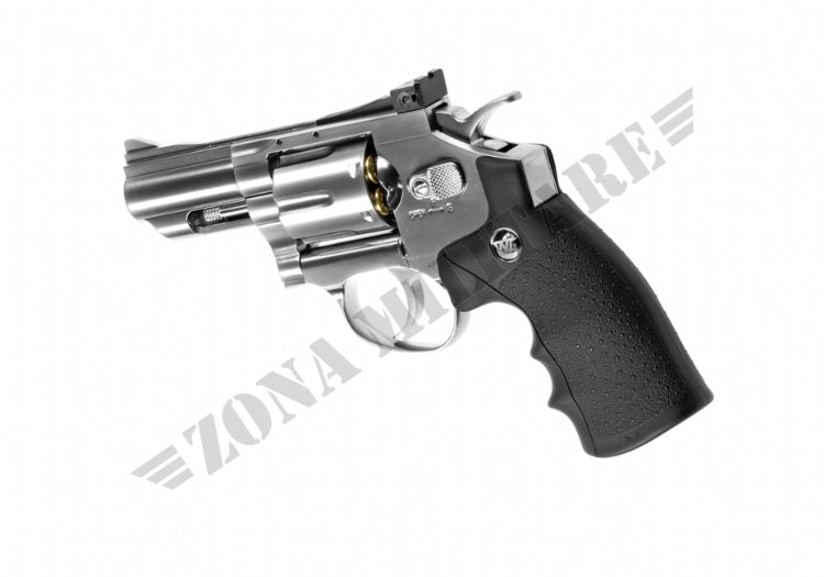 Revolver 2.5 Inch Custom Full Metal Chrome Co2 Wingun