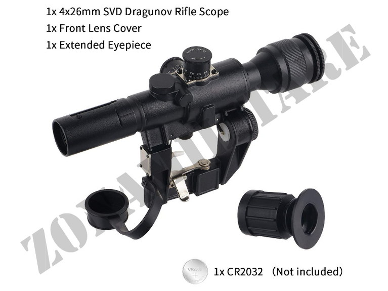 OTTICA PER AK SVD 4X26 SCOPE A.C.M.