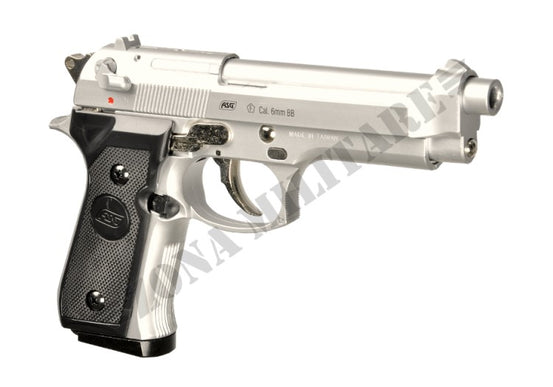 Pistola M92F Silver Gnb Asg Semi Scarrellante In Abs