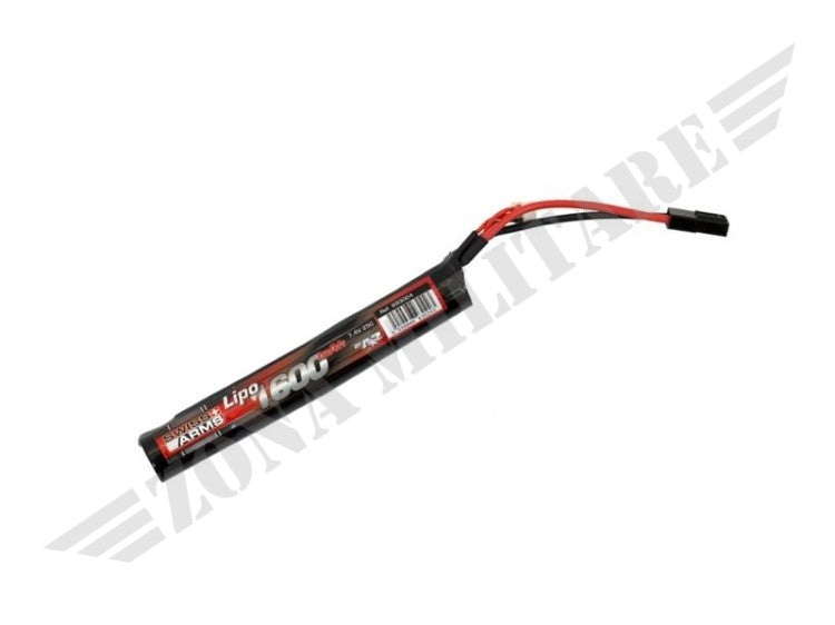 Batteria Lipo A2A Swiss Arms Lipo 7.4V 1600Mah 25C Round Stick