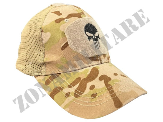 Cappello Baseball Cap Punisher Style Multicam Arid 6Mm Tech