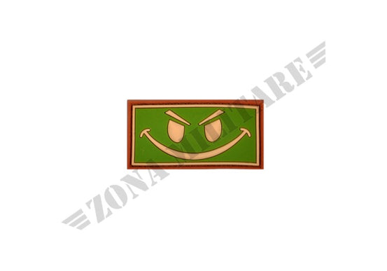 Evil Smiley Rubber Patch Jtg Multicam Color