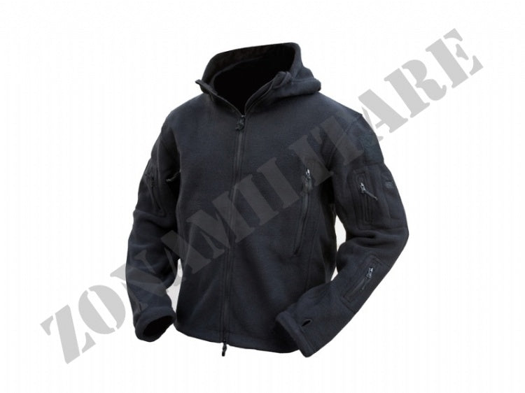 Giacca In Pile Recon Tactical Hoodie Kombat Black