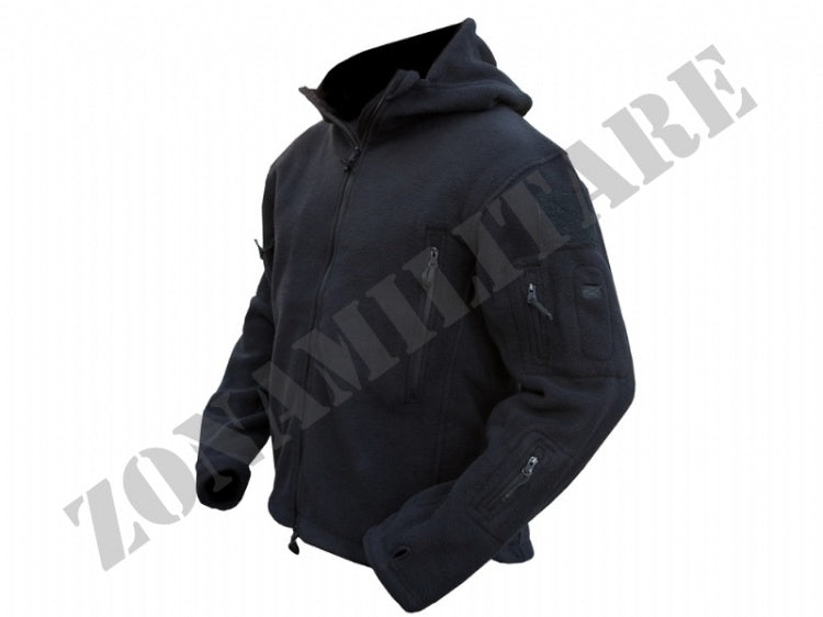 Giacca In Pile Recon Tactical Hoodie Kombat Black