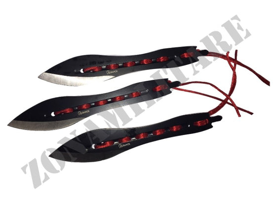 Coltelli Lancio Redsword Acciaio Martinez Albainox Set 3