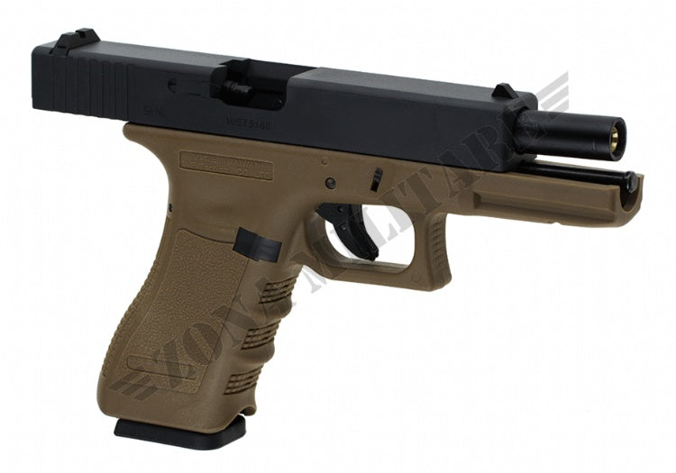 Pistola Glock 17 We Gbb Scarrellante A Gas Desert