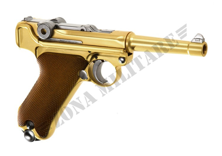 Pistola P08 Full Metal Gbb Gold