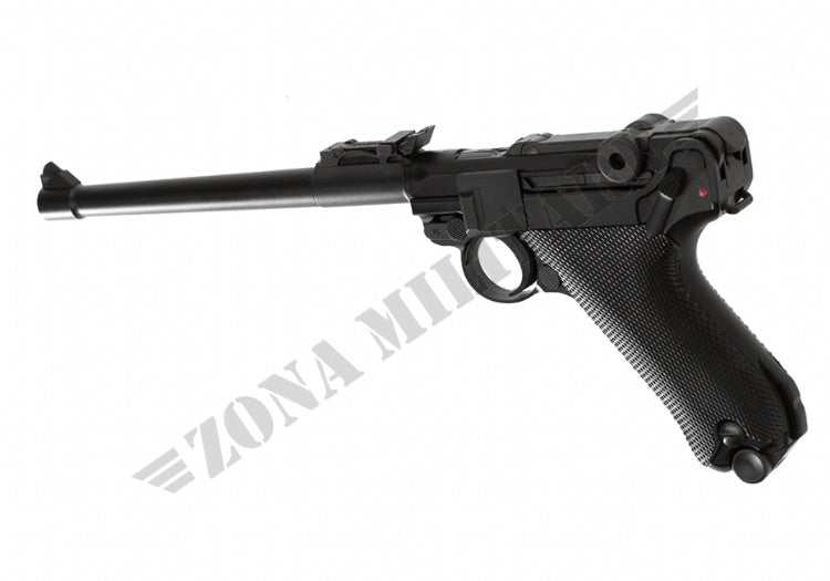 Pistola P08 8 Inch Full Metal Gbb Black