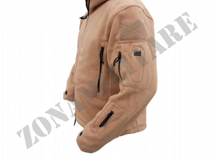 Giacca In Pile Recon Tactical Hoodie Kombat Coyote