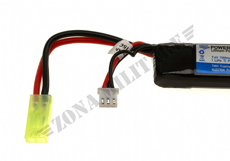 Batteria Lipo 7.4V 1100Mah 15C Stock Tube Type Pirate Arms