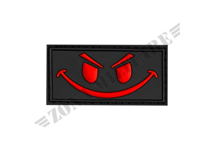 Evil Smiley Rubber Patch Jtg Black Medic Color