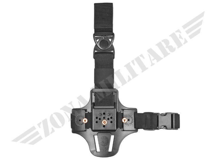 Piattaforma Cosciale Compatta Nera Vega Holster